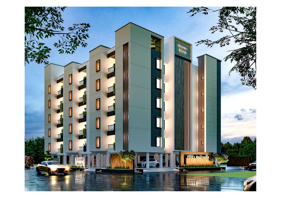 Kaveri Block apartment at Vilva's Maghilvanam, Salem