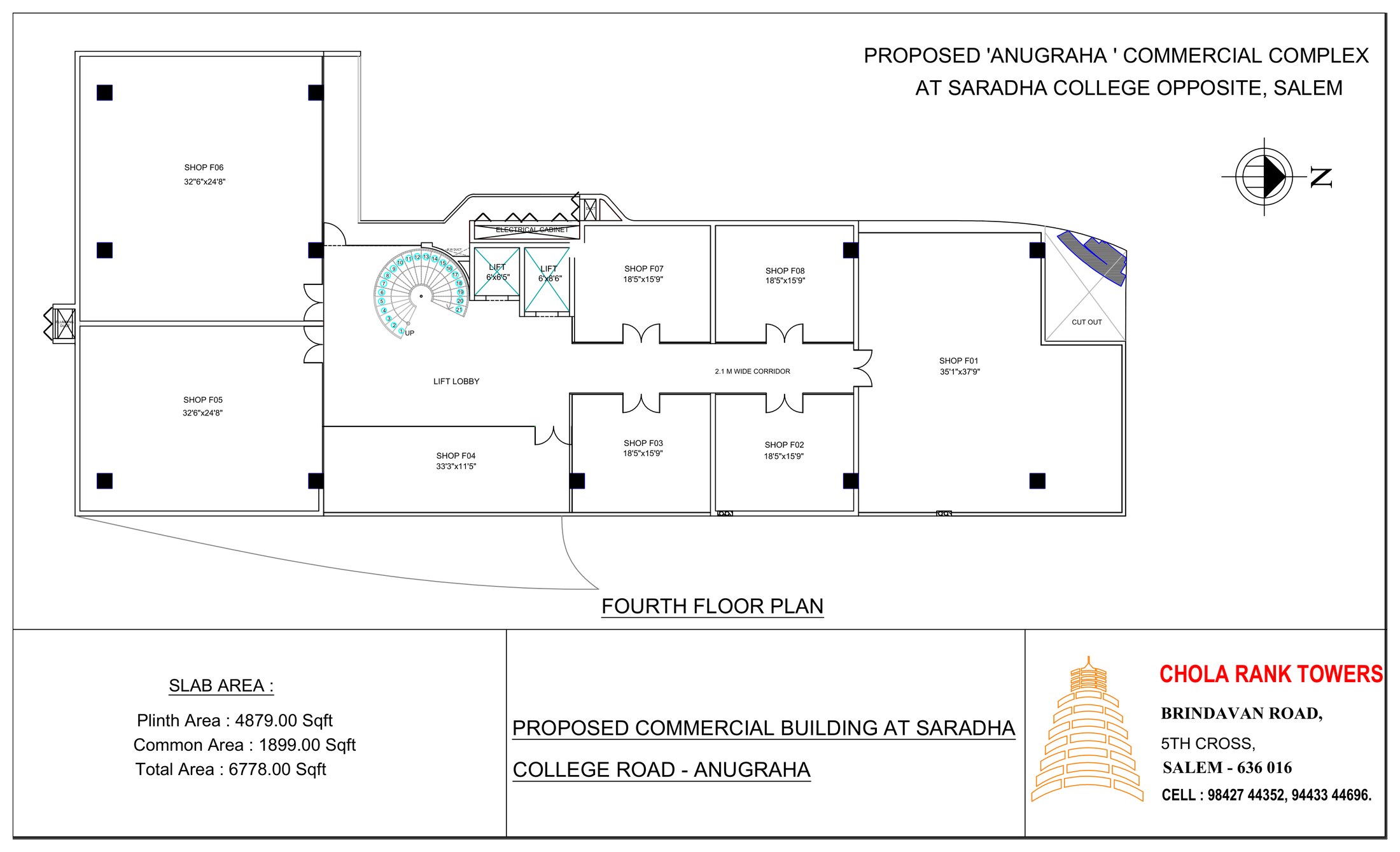 CRT Anugraha, Fourth floor floor plan