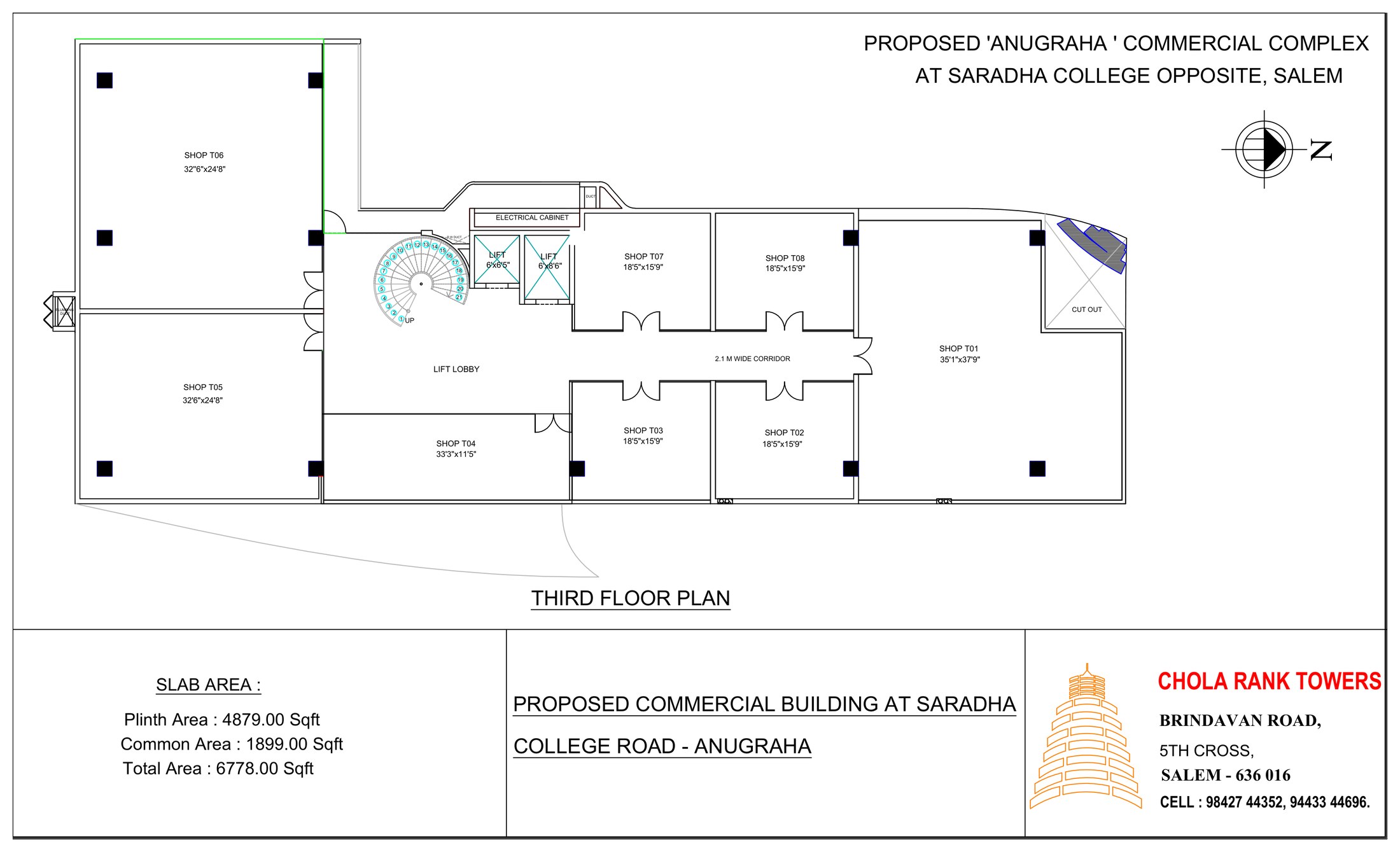 CRT Anugraha, Third floor floor plan