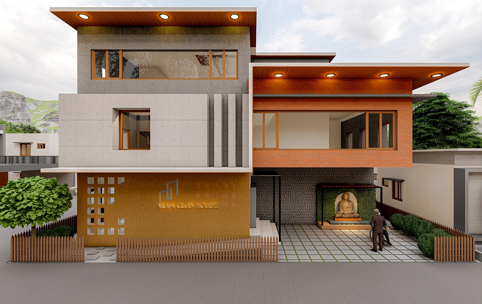 Clubhouse at Maghilvanam with dining and common facilities