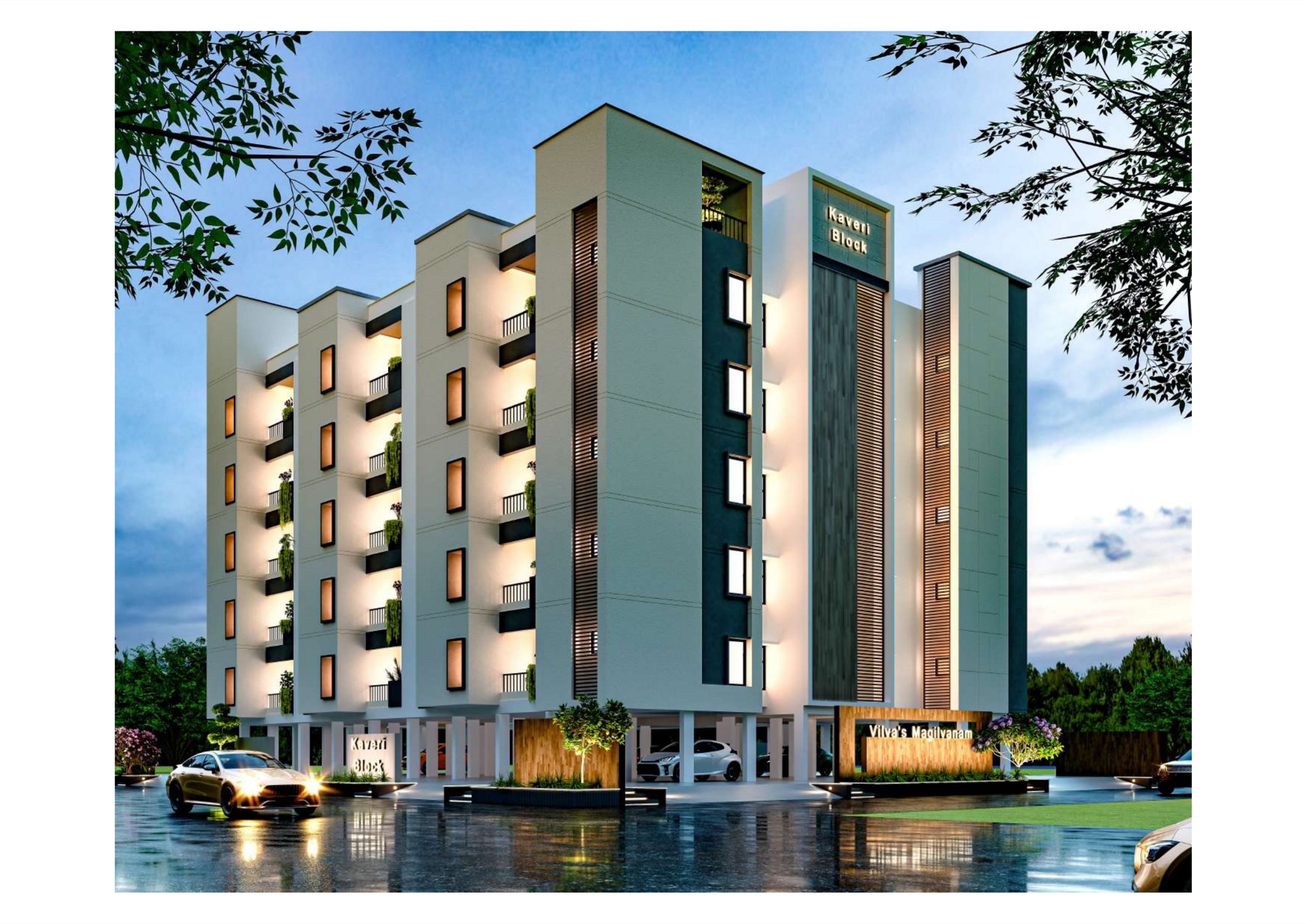 Kaveri Block apartments at Maghilvanam, a Vilva Homes senior living community in the Yercaud foothills near Salem